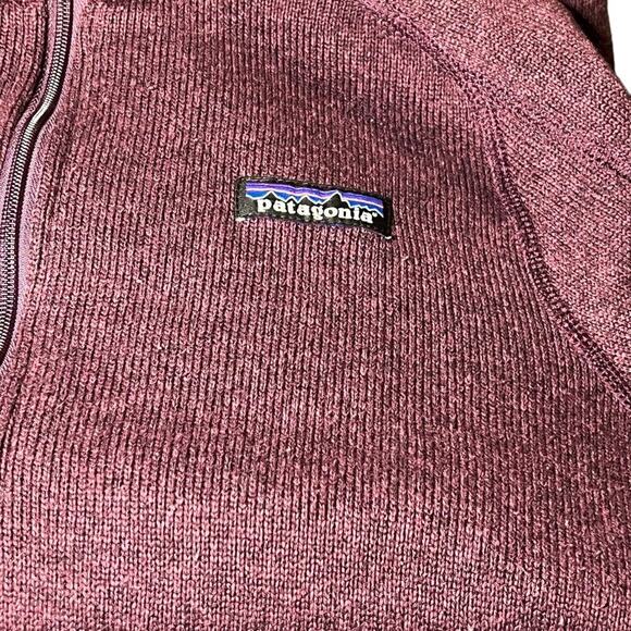 Patagonia Better Sweater Quarter Zip Women’s Size XS Pink Purple Sleeve Pocket - Picture 3 of 6